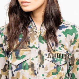 Zadig & Voltaire Kavy Watercolor Camo Jacket